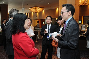 Assoc Prof Dora Neo with Dr Beh Swan Gin, MinLaw Permanent Secretary